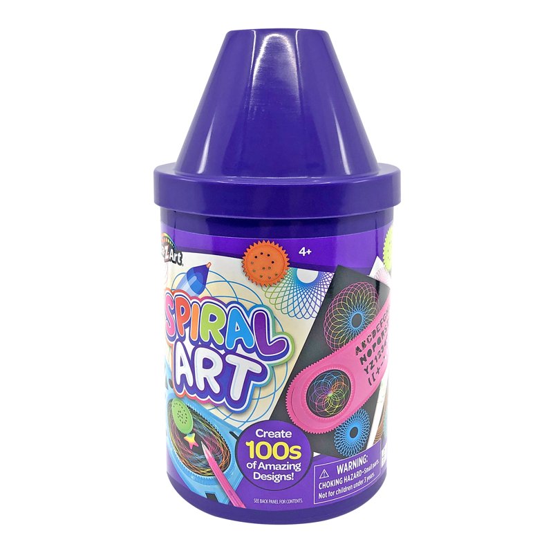 Travel Spiral Art Set for Kids - Creative Geometric Drawing Kit