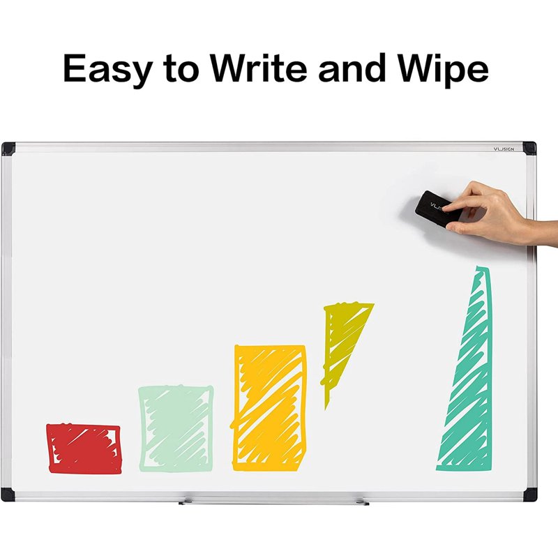 36x24 Magnetic Whiteboard with Aluminum Frame for Office & Home