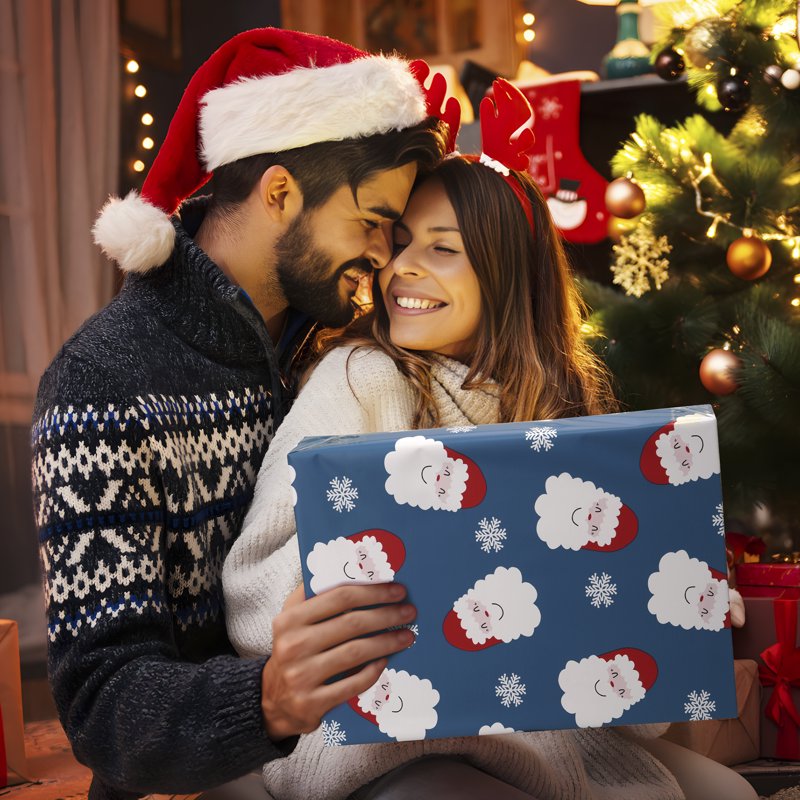 10x13 inch Christmas Poly Mailers 100 Pcs – Waterproof Self-Seal Shipping Bags with Santa Claus & Snowflakes