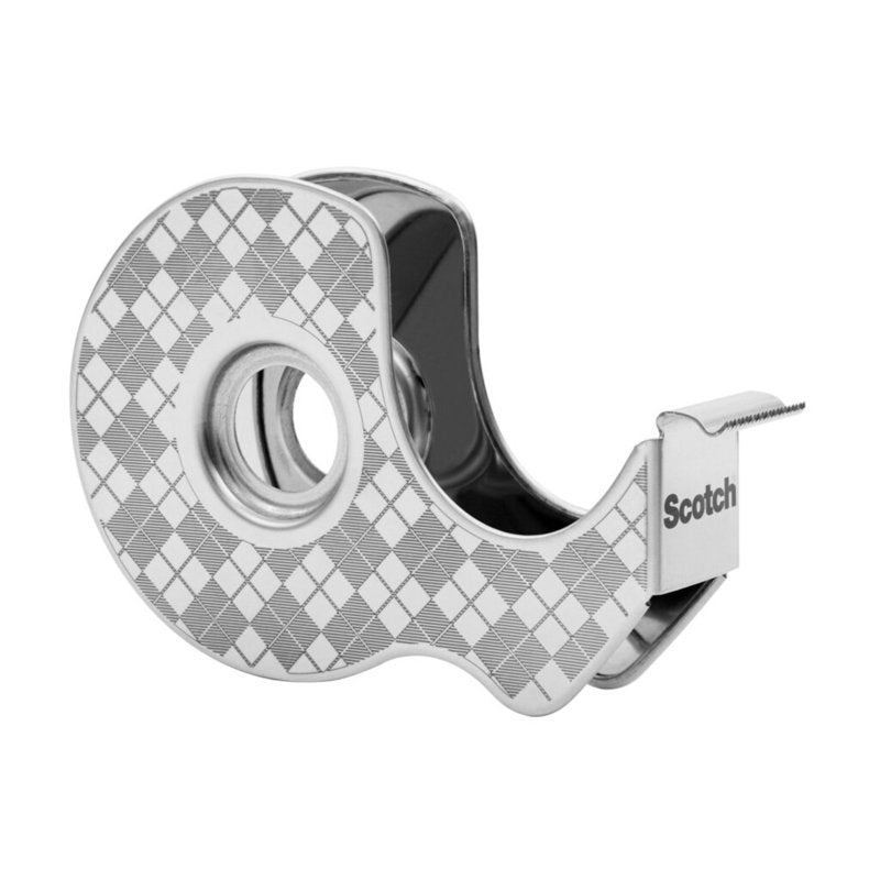 Stainless Steel Plant-Based Tape Dispenser with Refill - 0.75 in. x 550 in.