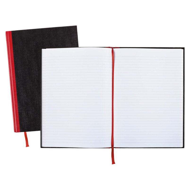 Black n' Red Hardcover Notebook - 11.75 x 8.25 Inches, 192 Pages