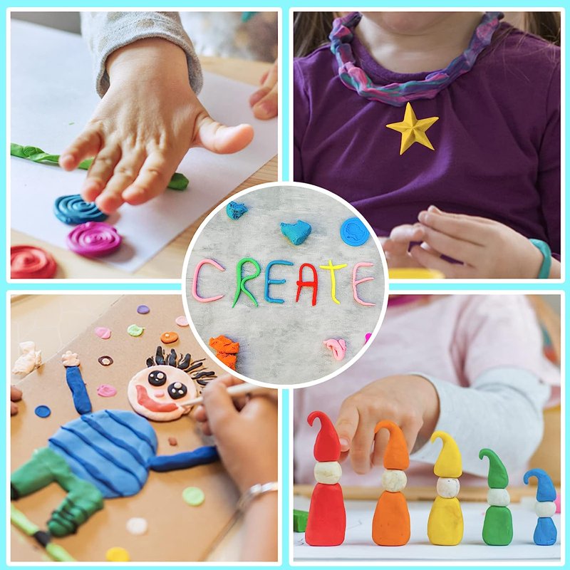 Air Dry Clay Set with 36 Colors & Tools for Kids - Modeling & Crafting