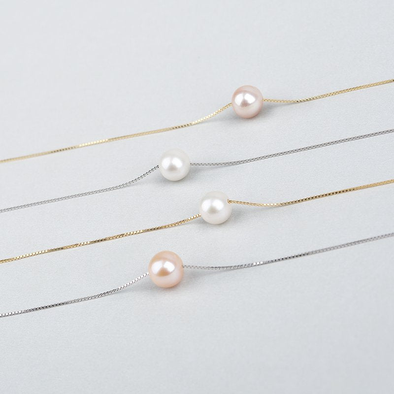 Mother of the Bride Gift Necklace for Daughter Wedding Day Pearl Jewelry