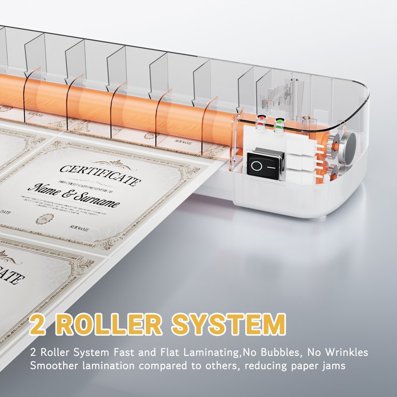 9 Inch Thermal Laminator Machine with 40 Pouches for Home Office School