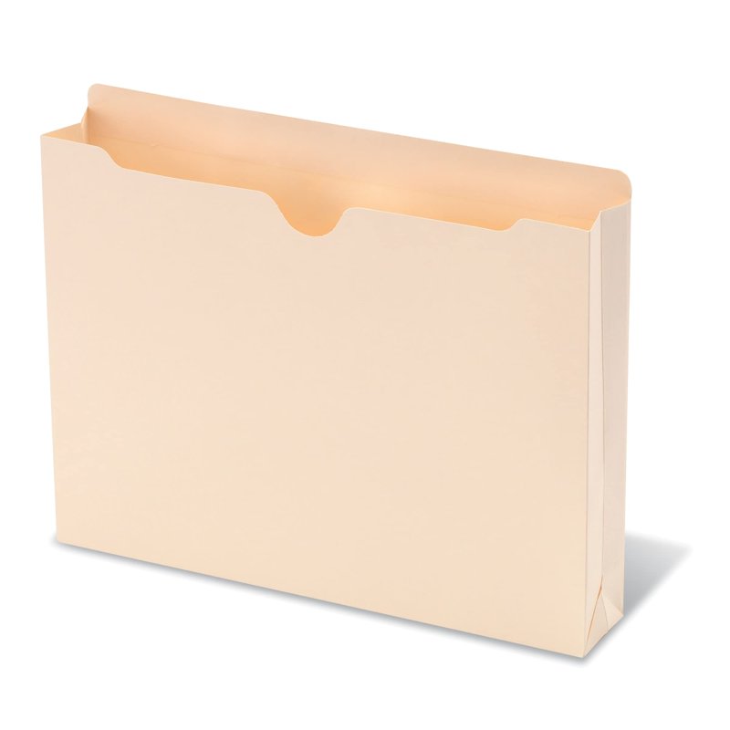 Double-Top File Jackets - Letter Size, 25 Pack, Expandable Office Organization