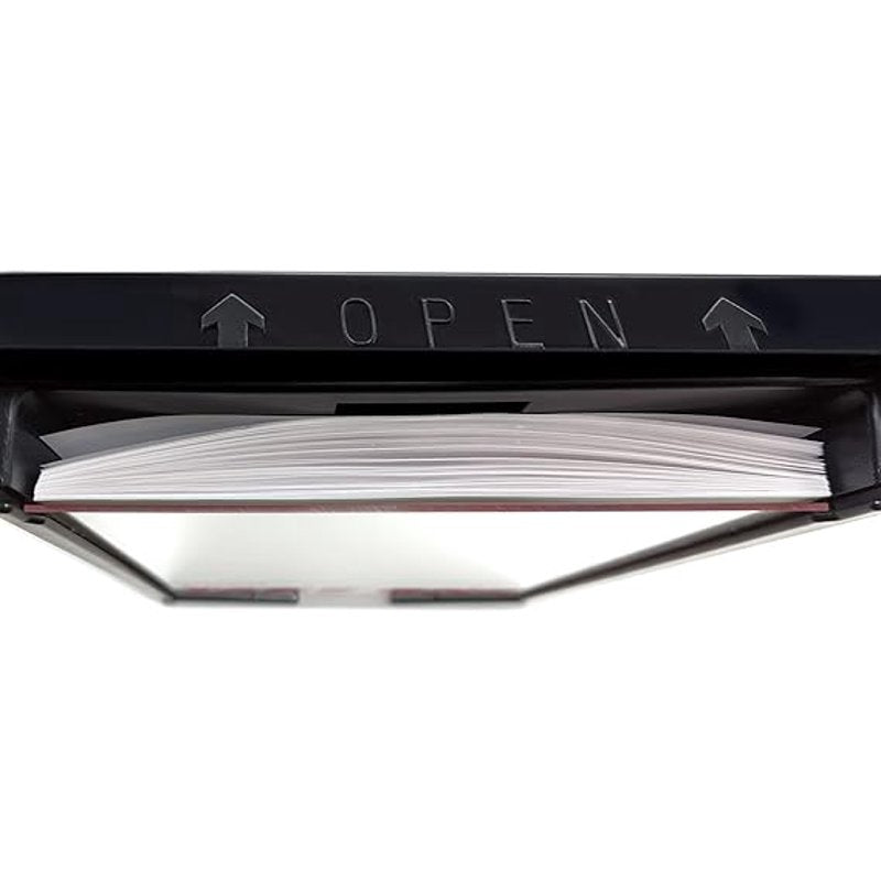 Outdoor Brochure Box with Snap Lid for 8.5x11 Flyers - Weather-Resistant Document Holder