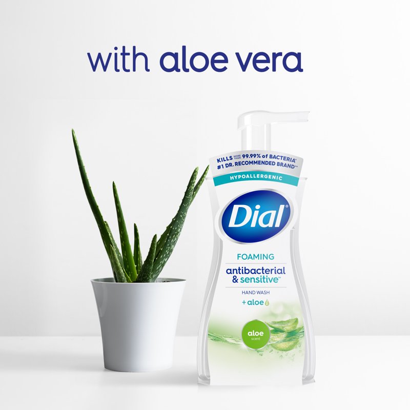 Antibacterial Sensitive Foaming Hand Soap with Aloe - Hypoallergenic, 7.5 fl oz