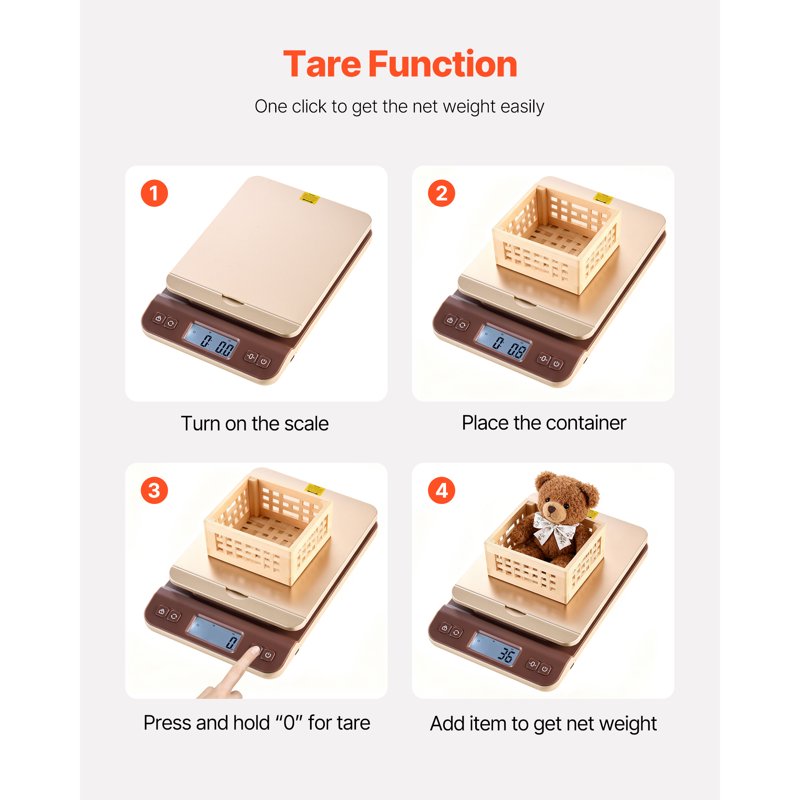 Digital Shipping and Postal Scale 88 lbs with Tare Hold Auto-Off Precision