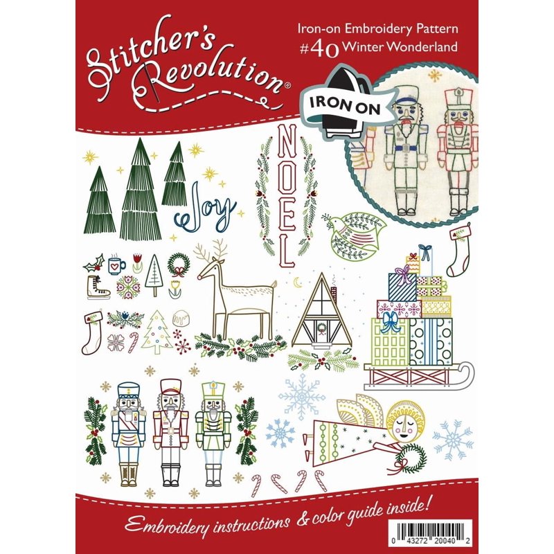 Christmas Embroidery Pattern Set for Fabric Painting and Needlework