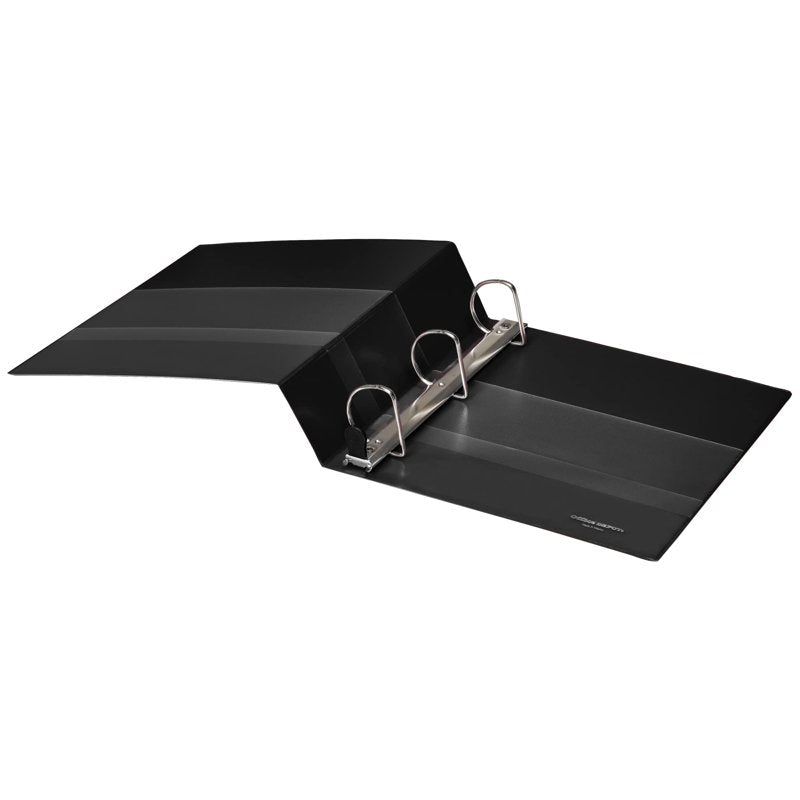 Heavy-Duty 3-Ring Binder 2 Inch Capacity - Black, Pack of 4
