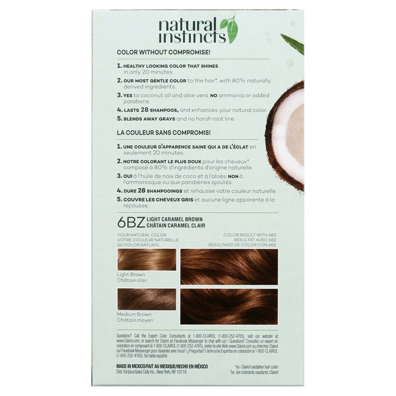 Natural Hair Color Kit - Multiple Shades, Gentle & Long-Lasting