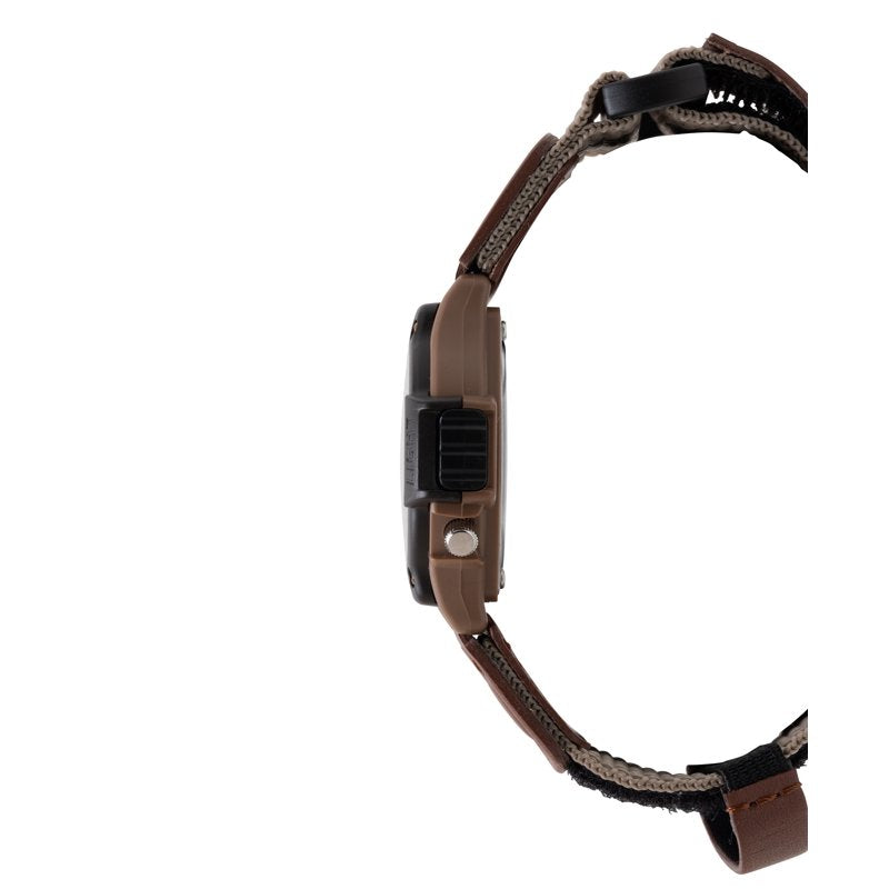 Casio Men's Tan Nylon Strap Wristwatch with LED Backlight Water-Resistant Model FT500WC-5BVCF