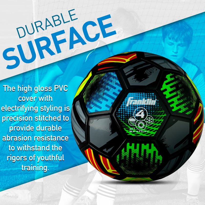 Mystic Kids Soccer Ball Size 4 with Pump Included – Franklin Sports
