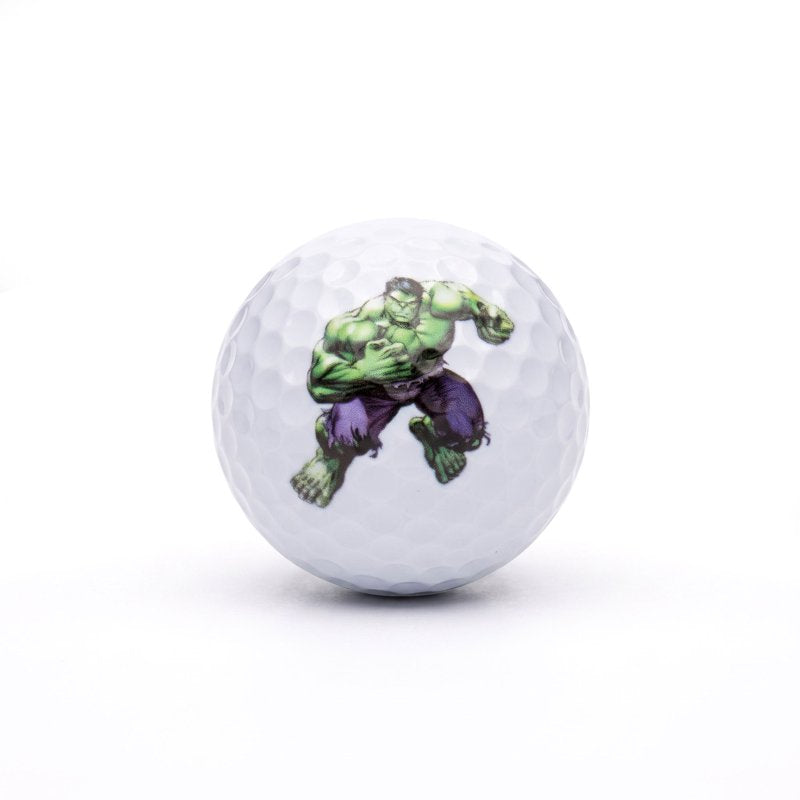 Superhero Golf Balls 12 Pack - Comic Book Style Novelty Golf Set