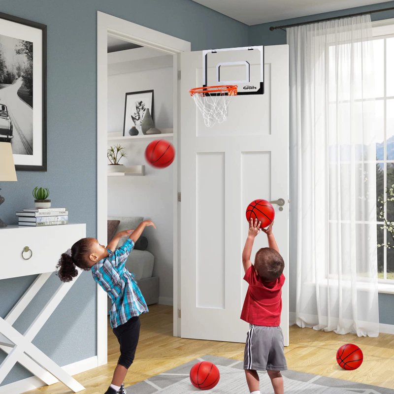 Indoor & Outdoor Mini Basketball Hoop for Door Wall - Kids & Adults