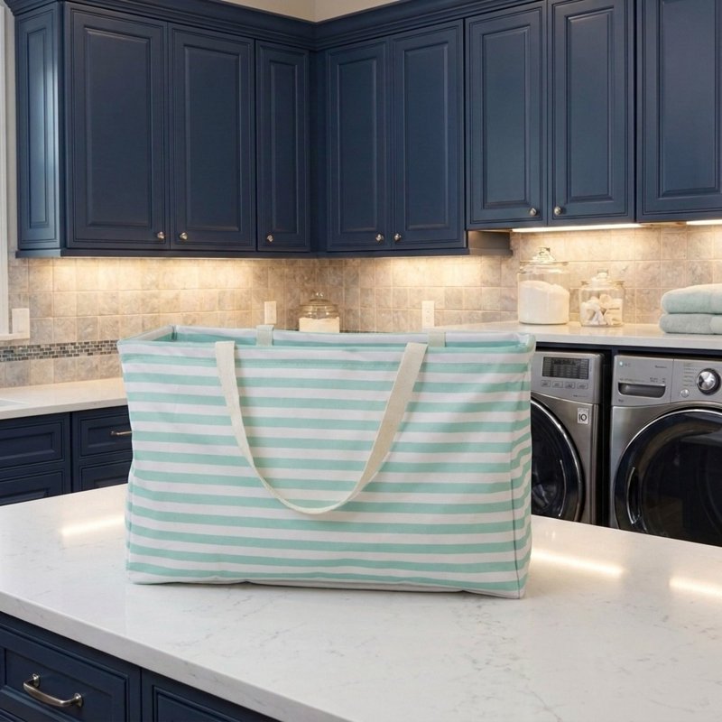 Water-Resistant Canvas Utility Tote Bag with Handles – Multiple Colors