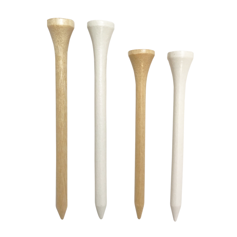 Natural Hardwood Golf Tees Pack - 3 1/4 Inch, 90 Count, Durable & Safe