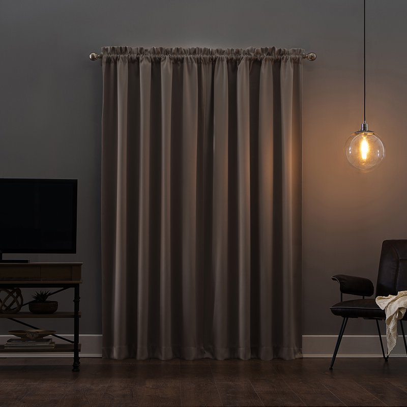 Blackout Curtain Panel Pair - Room Darkening Thermal Insulated Drapes