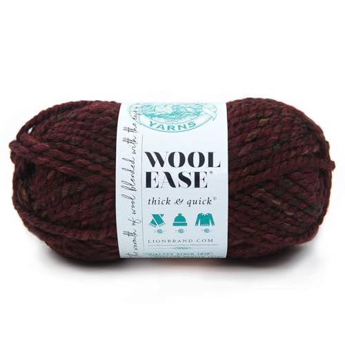 Super Bulky Variegated Yarn 15 Pack for Knitting & Crocheting - Wool-Ease Thick & Quick