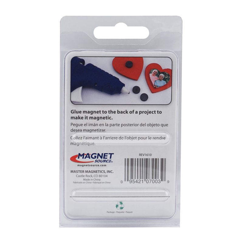 Ceramic Magnet Disks - 3/4 Inch Diameter, Strong Ferrite Magnets, 8 Pack