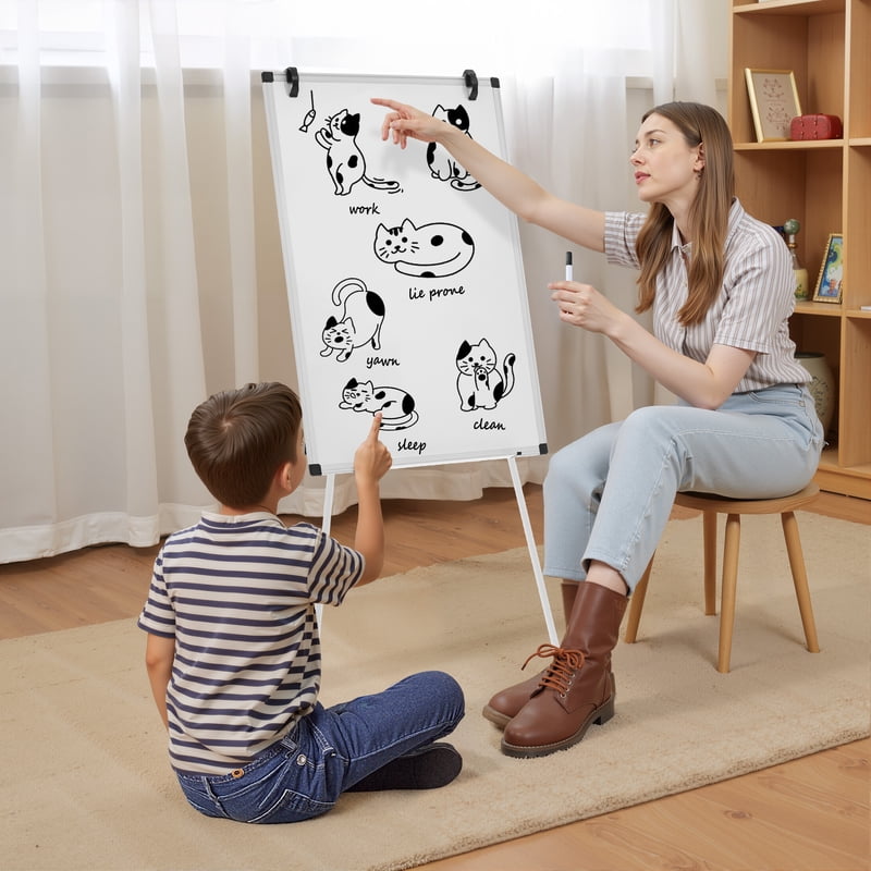 Magnetic Whiteboard with Stand - Portable Dry Erase Board for Office Classroom Home