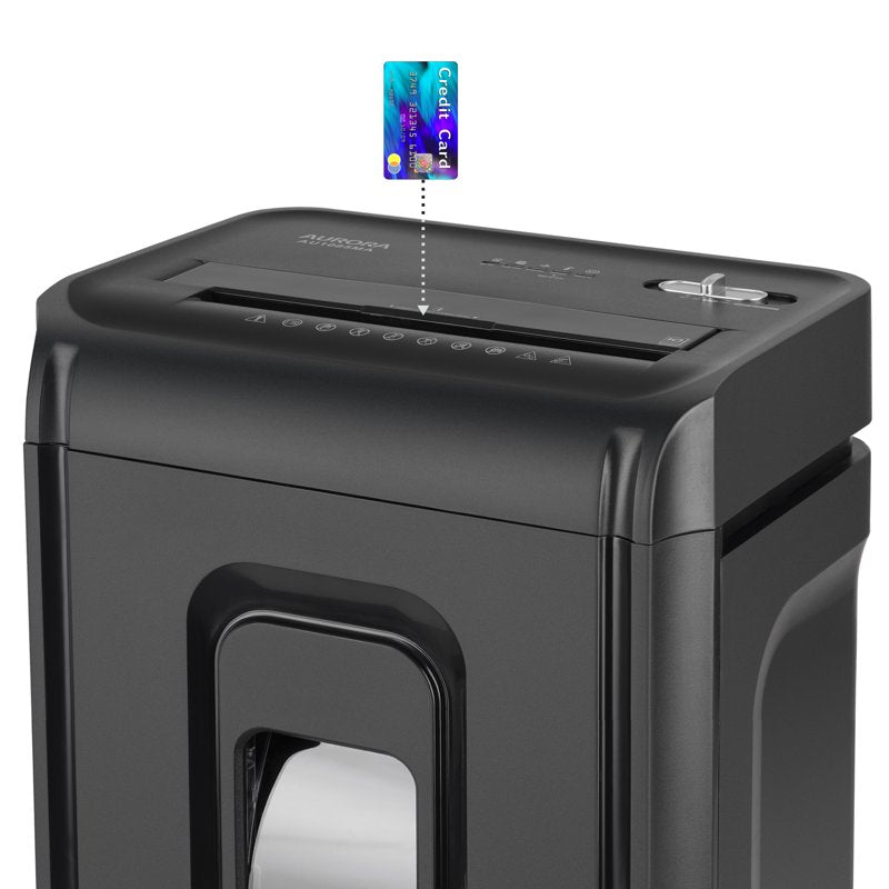 Aurora AU1035XA 10-Sheet Crosscut Paper and Credit Card Shredder with 4-Gallon Bin