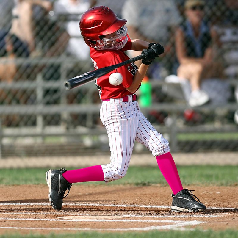 Kids Baseball Softball Socks 3 Pack Knee-High Compression Socks for Boys Girls