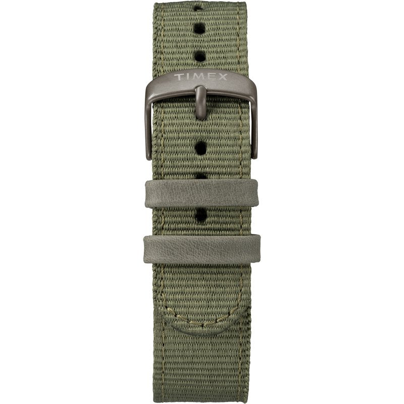 Men's Expedition Scout 40 Green Gray Watch with Leather Nylon Strap