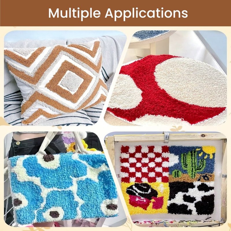Large Tufting Cloth for Rug Making - 78.7 x 78.7 Inch DIY Punch Needle Fabric