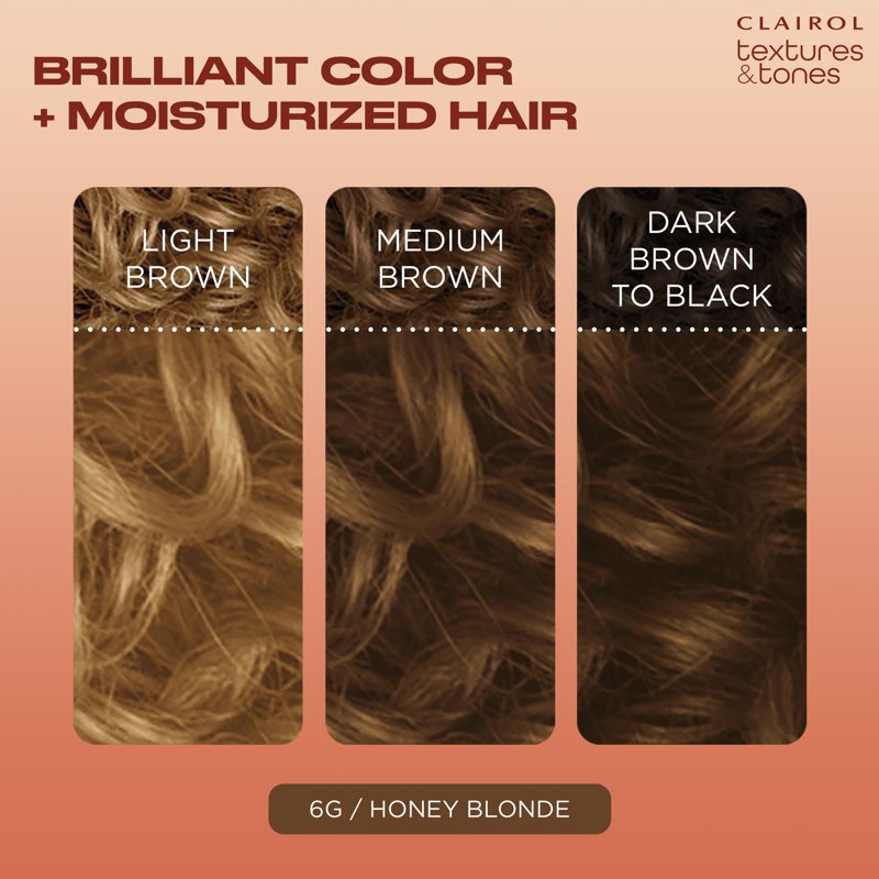 Ammonia-Free Permanent Hair Dye - Honey Blonde & Assorted Shades, 2 Pack