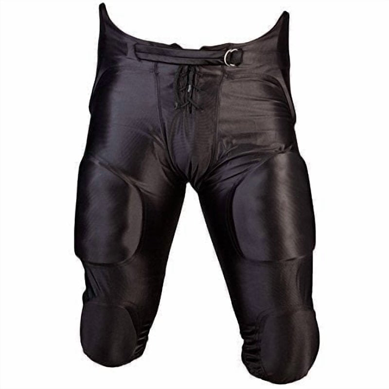 Adult Football Game Pants with Pads - Black, 2X-Large, 1 Pack