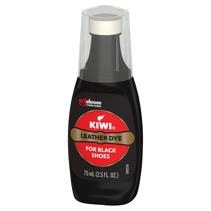 Leather Dye Kit with Sponge Applicator - Water Resistant Black Shoe & Leather Color Restoration