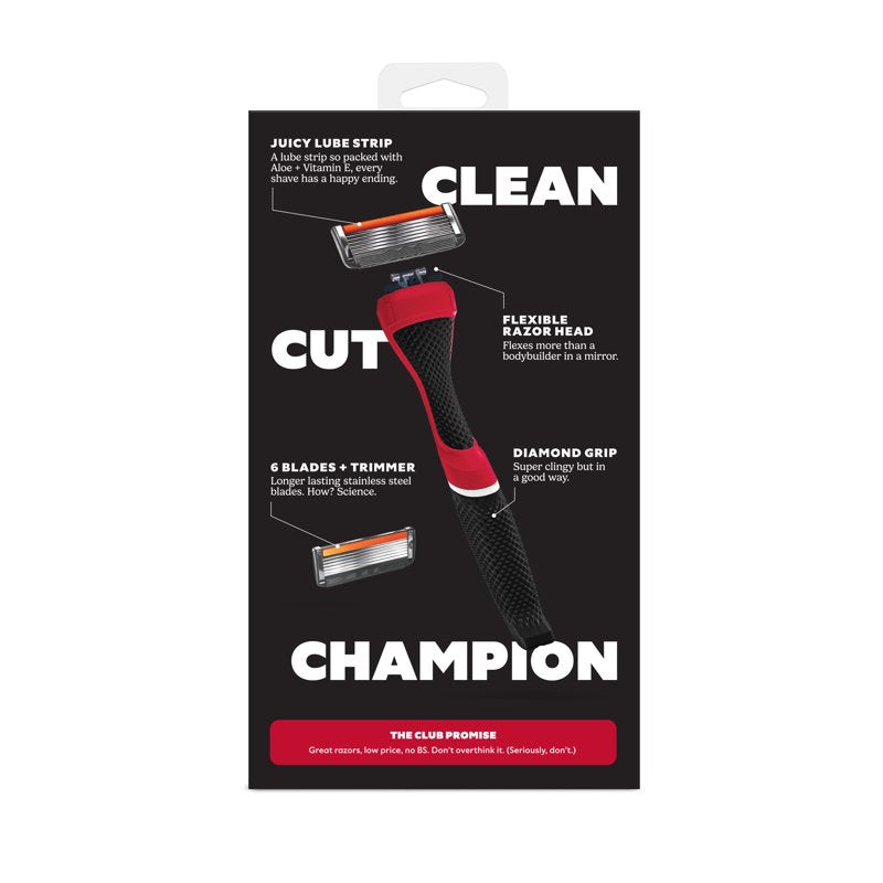 6-Blade Razor Starter Set with School Colors - Fits Classic & Signature Razors