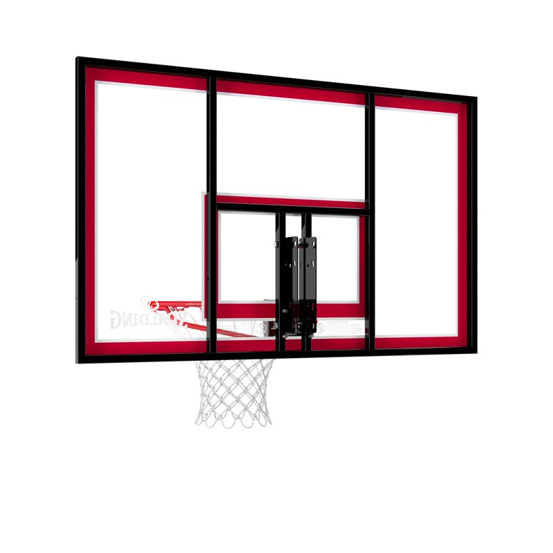 44-Inch Shatterproof Polycarbonate Basketball Backboard and Slam Jam Rim Combo