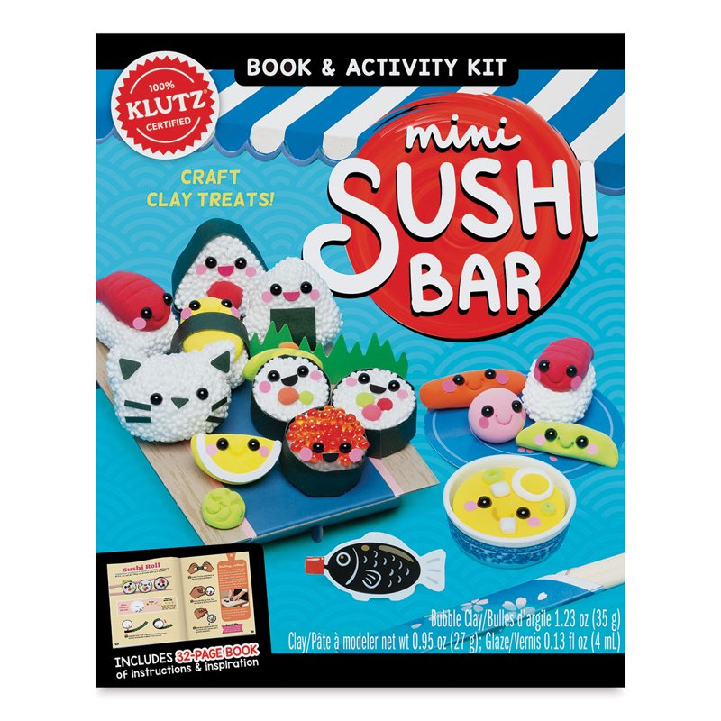 Mini Sushi Clay Making Kit - Creative Toy for Kids & Adults, Includes Sushi and Bento Box