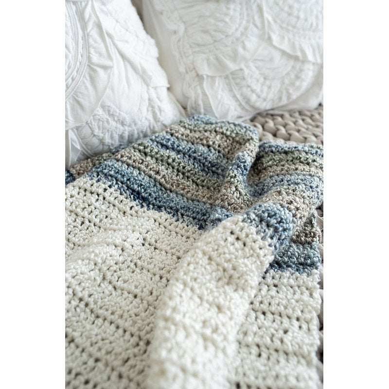 Bulky Acrylic Yarn 3 Pack - Blue Moon & Grey Mixed Textured Yarn for Knitting & Crochet
