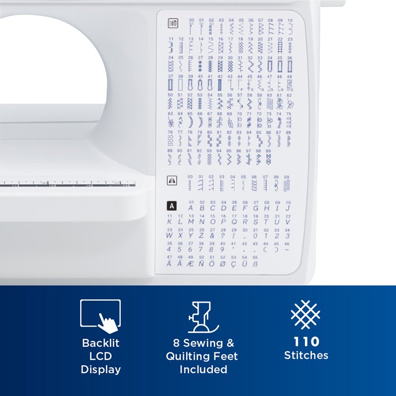 Computerized Sewing and Quilting Machine with LCD Screen, Wide Table & 8 Sewing Feet