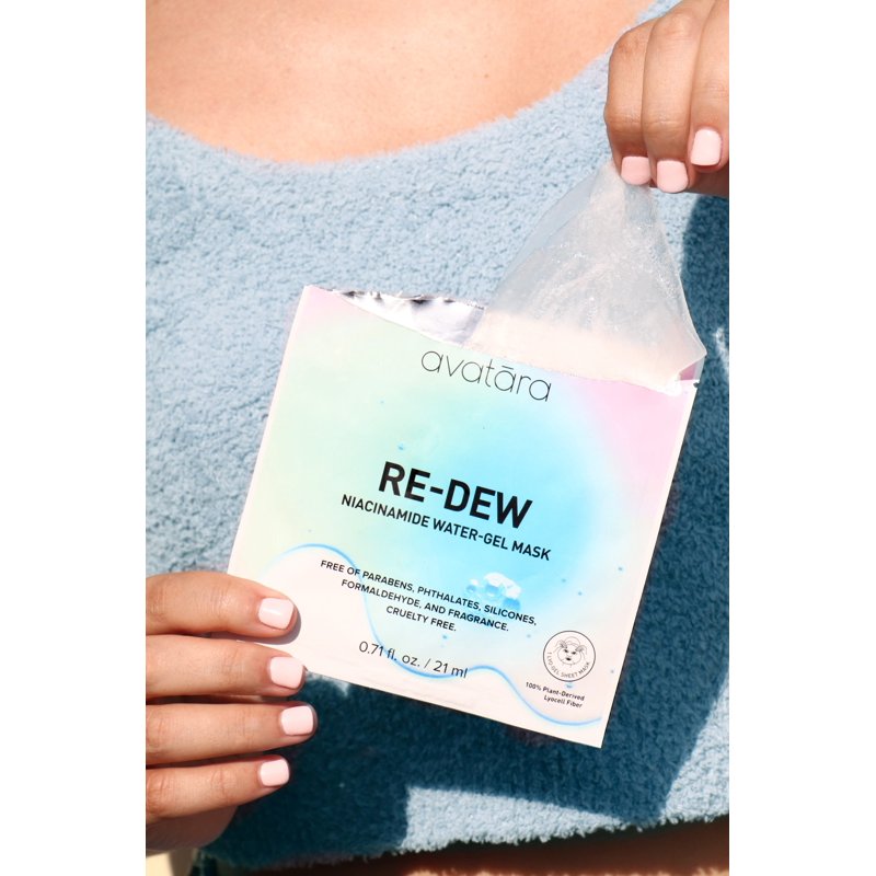 Niacinamide Water-Gel Face Mask for Hydration & Sensitive Skin - 1 Sheet