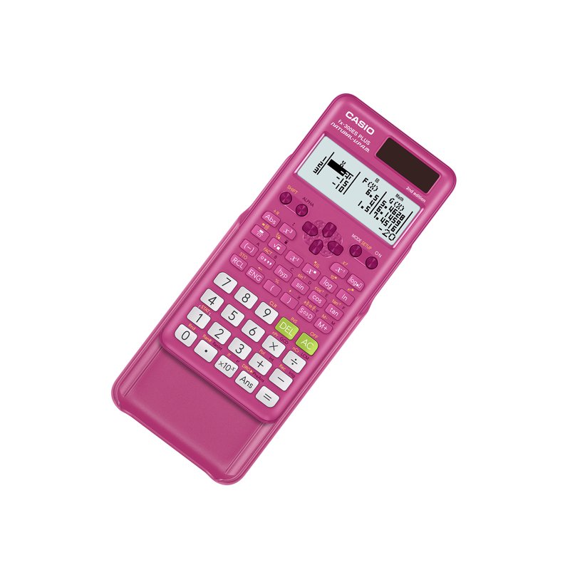 Scientific Calculator with Natural Textbook Display - Pink, Blue, Black Variants