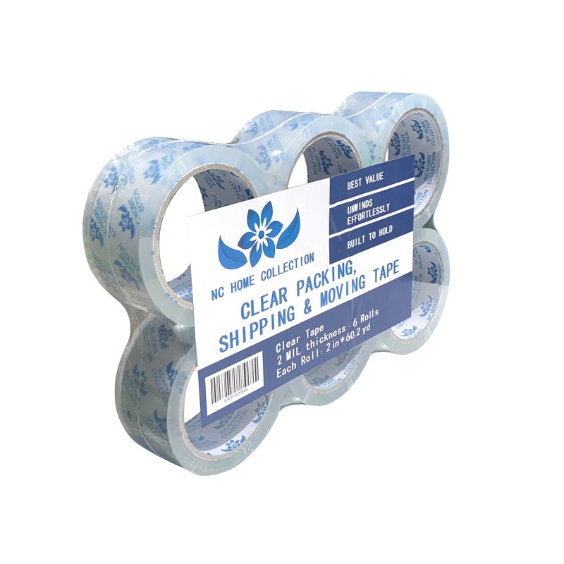 Industrial Clear Packing Tape Rolls - Heavy Duty Adhesive Sealing