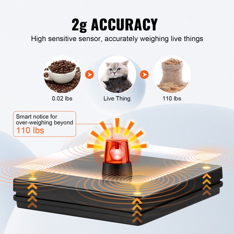 Digital Shipping Scale 110 lbs with Tare Hold Adjustable LCD Parcel Weigher
