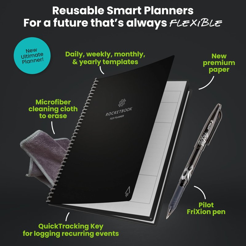 Reusable Digital Planner with Erasable Pages - Daily Weekly Monthly Organiser