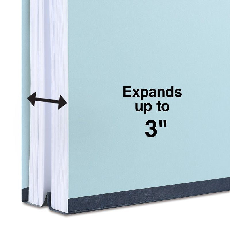Letter Size Pressboard Fastener Folders with 3-Inch Expansion - 25 Pack
