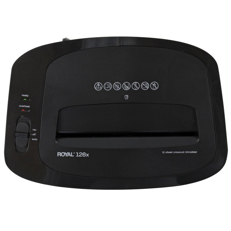 Cross Cut Paper Shredder 12-Sheet Capacity with Credit Card Staples 5 Gallon Wastebin