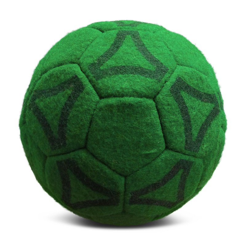 Uber Soccer Indoor Felt Ball (Green, 3) - Indoor Training Ball Set
