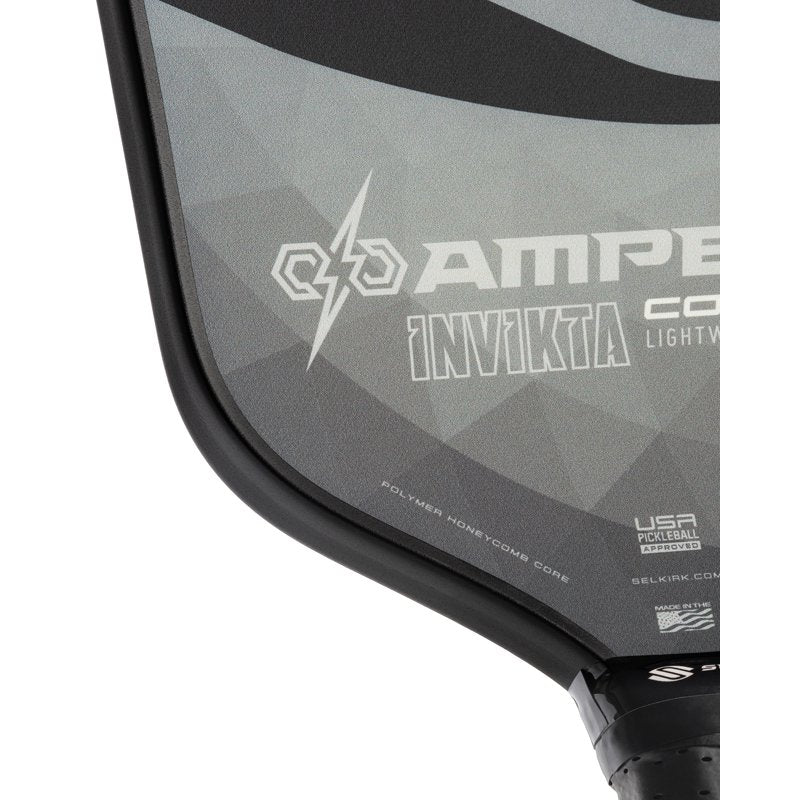 Selkirk Amped Control Invikta Pickleball Paddle - Gray, Lightweight Spin & Precision