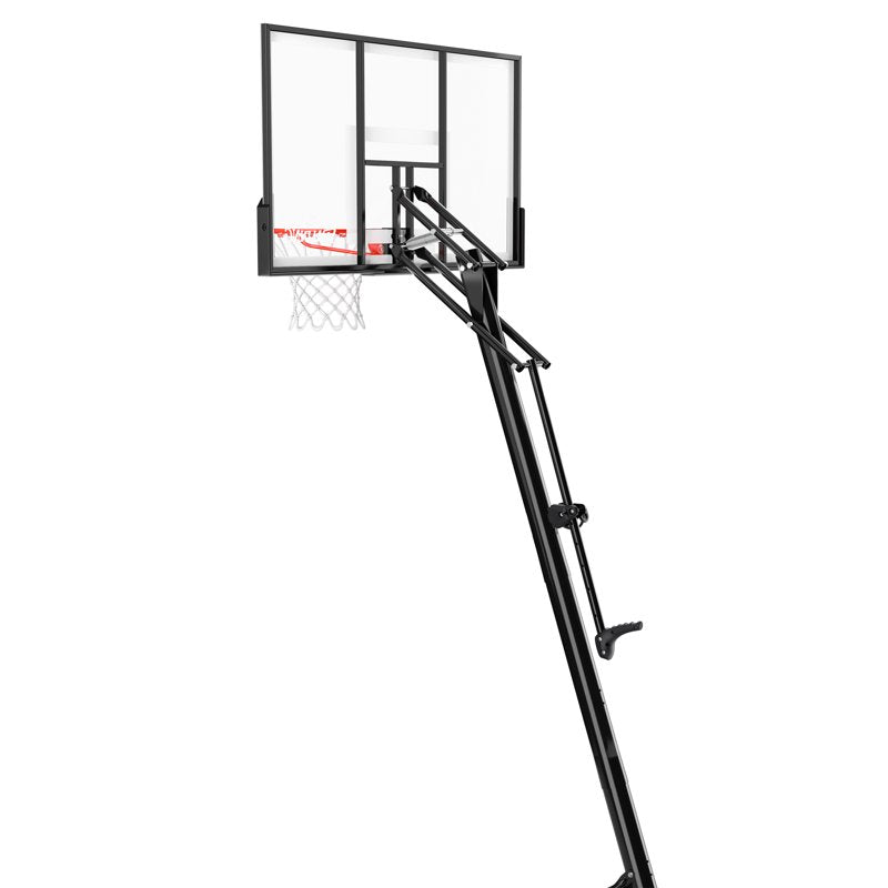 Portable 54-Inch Basketball Hoop System with Adjustable Height and Polycarbonate Backboard