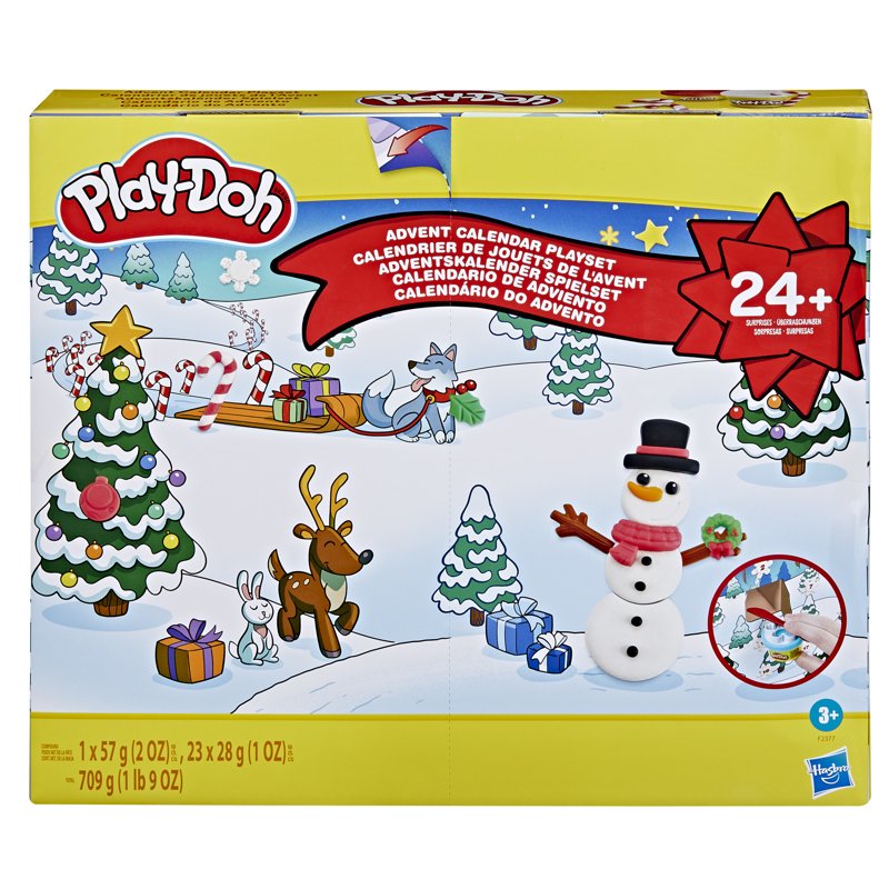Kids Advent Calendar Playset with 24 Days of Surprises and Play-Doh Cans