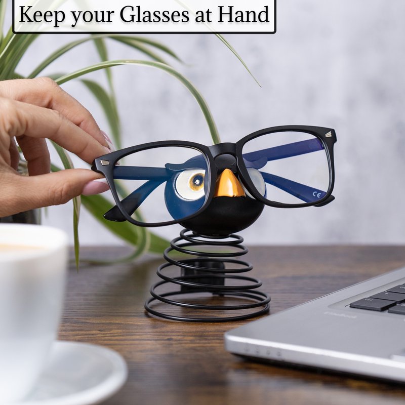 Owl Design Eyeglasses Holder Stand - Fun Space-Saving Spectacle Display