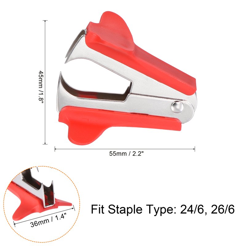 Staple Remover Tool Set - Steel Jaw Office & Home Staple Pullers, 2 Pack